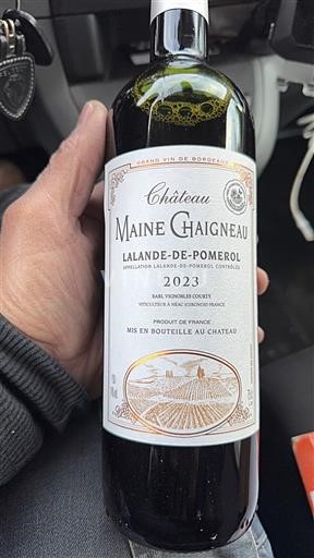 Bordeaux Lalande-de-pomerol Château Maine Chaigneau 2023