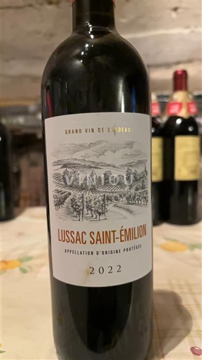 Viner Rouge sec NA 2022 Frankrike Bordeaux Lussac-saint-émilion AOC