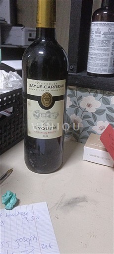 Bordeaux Côtes-de-bourg Château Bayle-Carreau Eyquem 2018