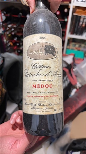 Bordeaux Médoc Château Patache d'Aux 1989