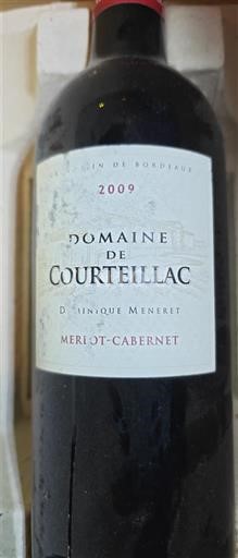 Bordeaux Domaine Courteillac Merlot-Cabernet 2009