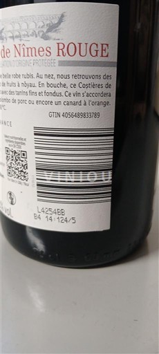 Verërat Rouge sec Château Château Non millésimé Francë Lugina e Ronës Costières-de-nîmes AOC