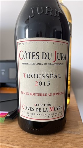 Jura Côtes-du-jura Caves de la Muyre Trousseau 2015