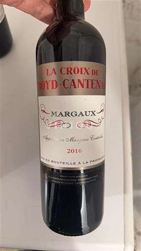 Вина Rouge sec La Croix de Boyd-Cantenac Boyd-Cantenac 2016 Франція Бордо Марго AOC