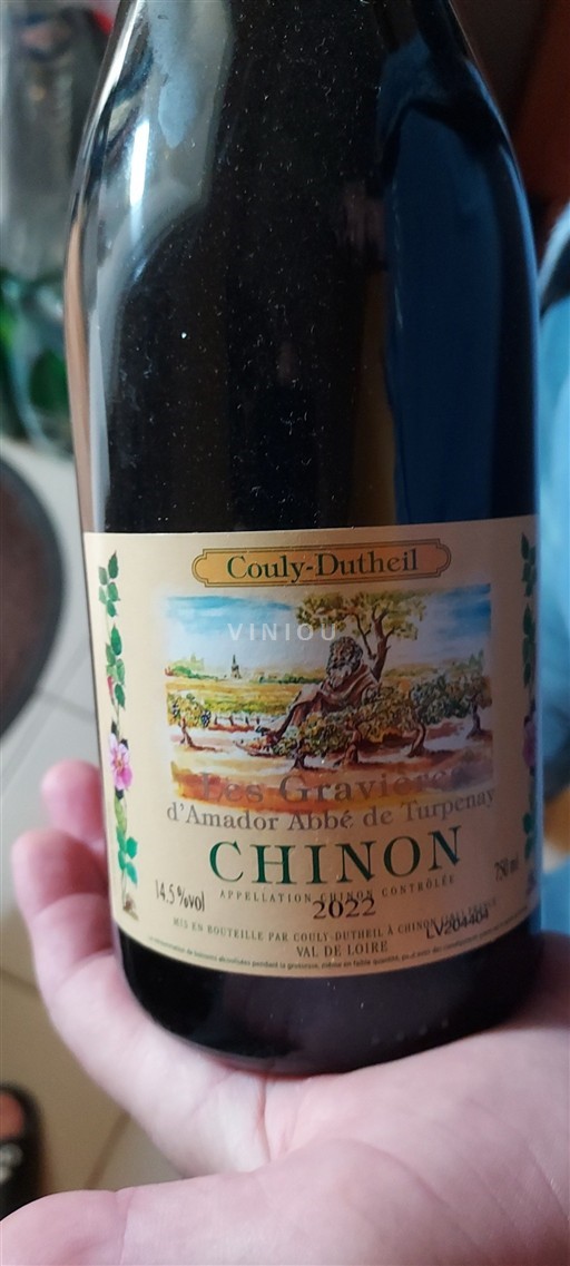 Loire-dalen Chinon Couly-Dutheil Les Gravières d'Amador Abbé de Turpenay 2022