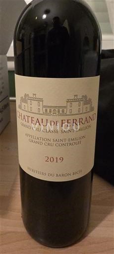 Bordeaux Saint-Émilion Grand Cru Grand Cru Château Ferrand 2019