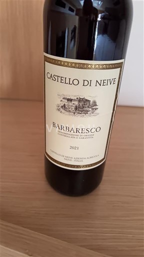 Wijnen Rouge sec Castello di Neive 2021 Italië Piëmont Barbaresco DOCG