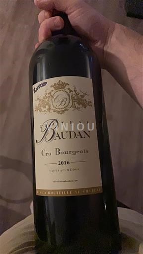 Bordeaux Listrac-Médoc Château Baudan 2016