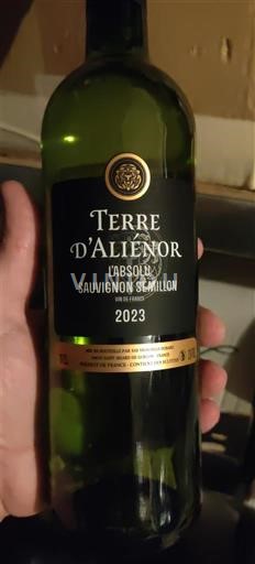 Bordeaux Terre d'Aliénor L'Absolu Sauvignon Sémillon 2023