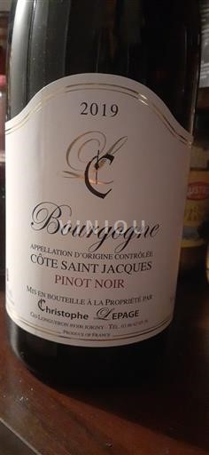 Verërat Rouge sec Christophe Cépage 2019 Francë Burgundi E paspecifikuar AOC