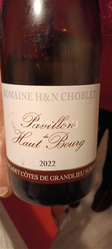 Loiredalen Ikke spesifisert Domaine H&N Choblet Pavillon du Haut Bourg 2022