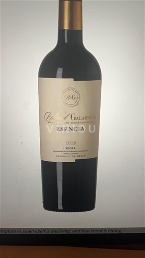 La Rioja Rioja Rodríguez de Galarreta Esencia 2018