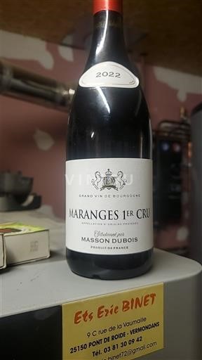 Burgund Maranges Premier Cru Masson Dubois 2022