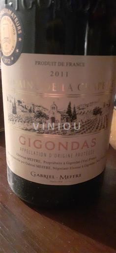 Рона долина Gigondas Domaine La Chapelle 2011