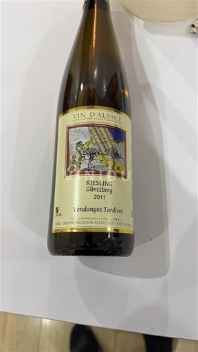 Alsace Vendanges Tardives Marc Kreydenweiss Glintzberg 2017