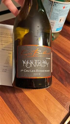 Burgundi Montagny Premier Cru François Bachelier 1er Cru Les Bonneveaux 2019