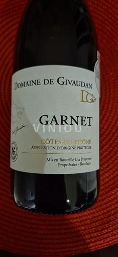 Rhônedalen Côtes-du-rhône Domaine Givaudan Garnet Ikke-årgang