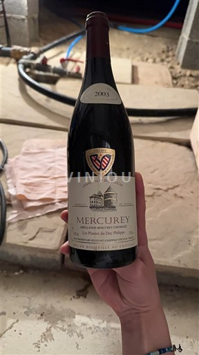 Viinit Rouge sec Les Plantes du Roy Philippe La Plaine du Roy Philippe 2003 Ranska Burgundi Mercurey AOC
