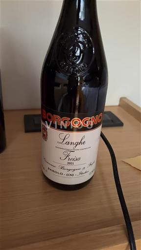 Viner Rouge sec Freisa Borgogno 2021 Italia Piemonte Langhe DOC