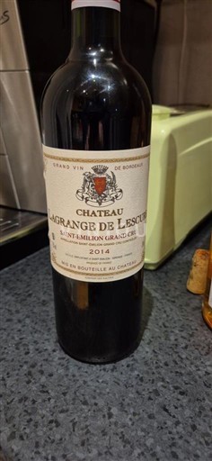 Verërat Rouge sec Château Lagrange de Lescus 2014 Francë Bordoja Saint-Émilion Grand Cru AOC