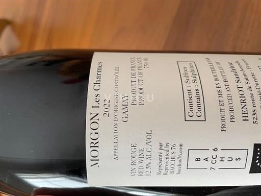 Beaujolais Morgon Henriot Sandrine Les Charmes 2022