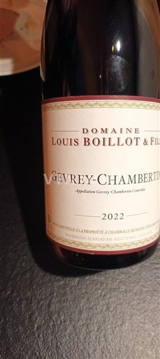Wines Rouge sec Domaine Louis Boillot & Fils 2022 France Burgundy Gevrey-Chambertin AOC