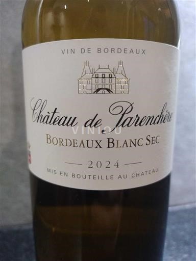Burdeos Bordeaux blanco Château Parenchère 2024