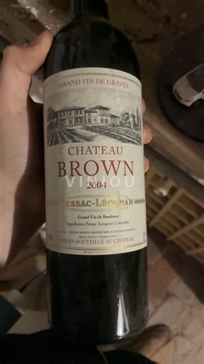 Bordoja Pessac-Léognan Château Brown 2004