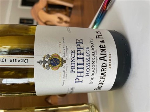 Burgund Bourgogne-aligoté Bouchard Aîné & Fils Prince Philippe Hommage 2024