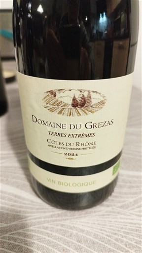 Rhônedalen Côtes-du-rhône Domaine Grezas Terres Extrêmes 2024