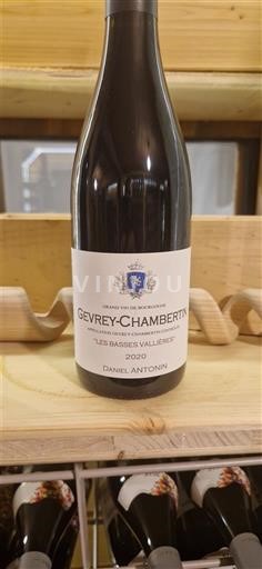 Burgundi Gevrey-Chambertin Daniel Antonin Les Basisses Vallières 2020