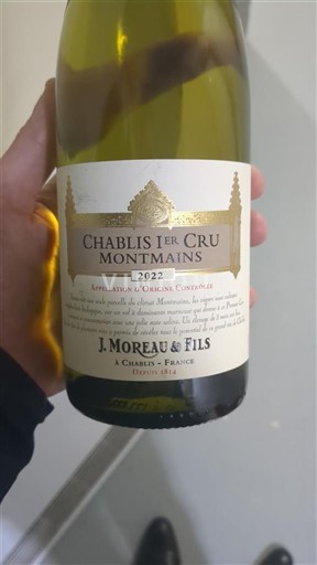 Burgund Chablis Premier Cru J. Moreau & Fils Montmains 2022