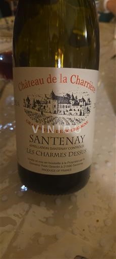 Burgund Santenay Château La Charrière Les Charmes Dessus Ikke-årgang