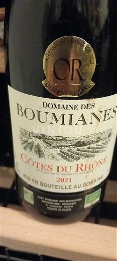 Rhônedalen Côtes-du-rhône Domaine Boumianes 2021