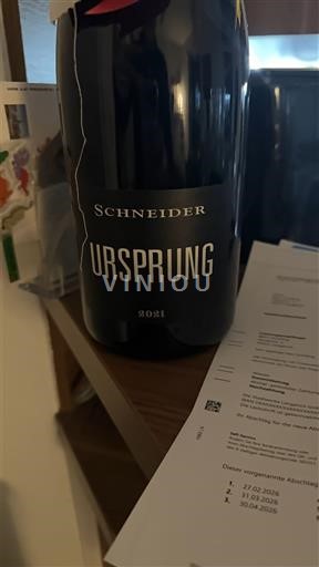 Viner Rouge sec Ursprung Weingut Markus Schneider 2021 Tyskland Pfalz