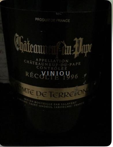 Rhônedalen Châteauneuf-du-Pape Comte de Terreon 1996