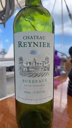 Viner Rouge sec Château Reynier 2023 Frankrike Bordeaux AOC