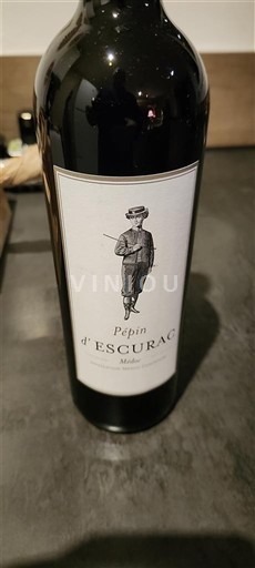 Вина Rouge sec Pépin d'Escurac Château Escurac 2018 Francuska Bordo Медок AOC