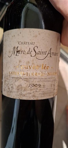 Viner Rouge sec Cuvée Léa Château Muro de Saint Aman 2009 Frankrike Bordeaux Saint-Émilion Grand Cru AOC Grand Cru