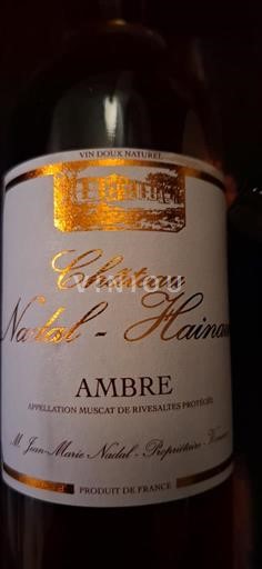 Rusijon Ривзалтски мускат Château Nadal-Hainaut Ambre 2010