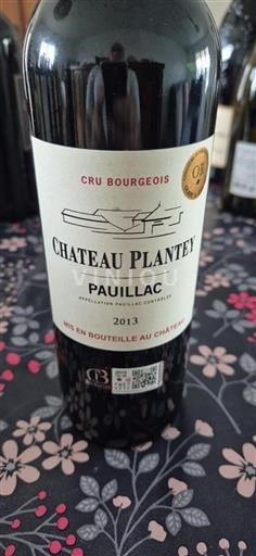Bordeaux Pauillac Château Plantey 2013
