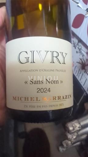 Vinuri Rouge sec Sans Nom Michel Sarrazin 2024 Franța Burgundia Givry AOC