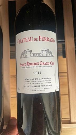 Bordoja Saint-Émilion Grand Cru Grand Cru Château Ferrand 2011