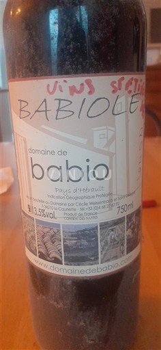 Akvitania dhe Sharenta Agenais Domaine Babio Babioles 2019