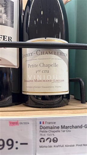 Burgundi Gevrey-Chambertin Premier Cru Domaine Marchand-Grillot Petite Chapelle 1er cru Jo Viti