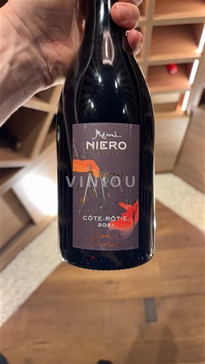 Viner Rouge sec Les Vires Rémi Niero 2021 Frankrike Rhônedalen Côte-rôtie AOC