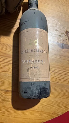 Bordeaux Graves Les Clés de Clément V 1989