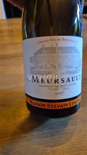 Verërat Blanc sec Maison Sylvain Loichet 2007 Francë Burgundi Meursault AOC