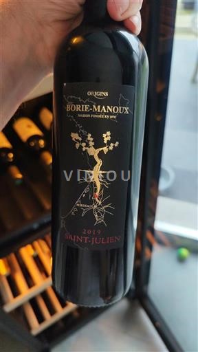 Bordoja Saint-Julien Borie-Manoux Origins 2019