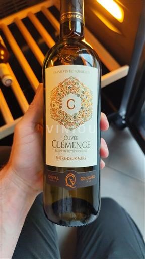 Вина Blanc sec Cuvée Clémence Château Cheval Quancard 2024 Франція Бордо Ентре-дё-Мер AOC
